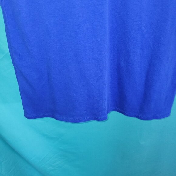 Chicos Ultimate Tee V-Neck Short Sleeve Blue T-Shirt Size 1 - Picture 6 of 10